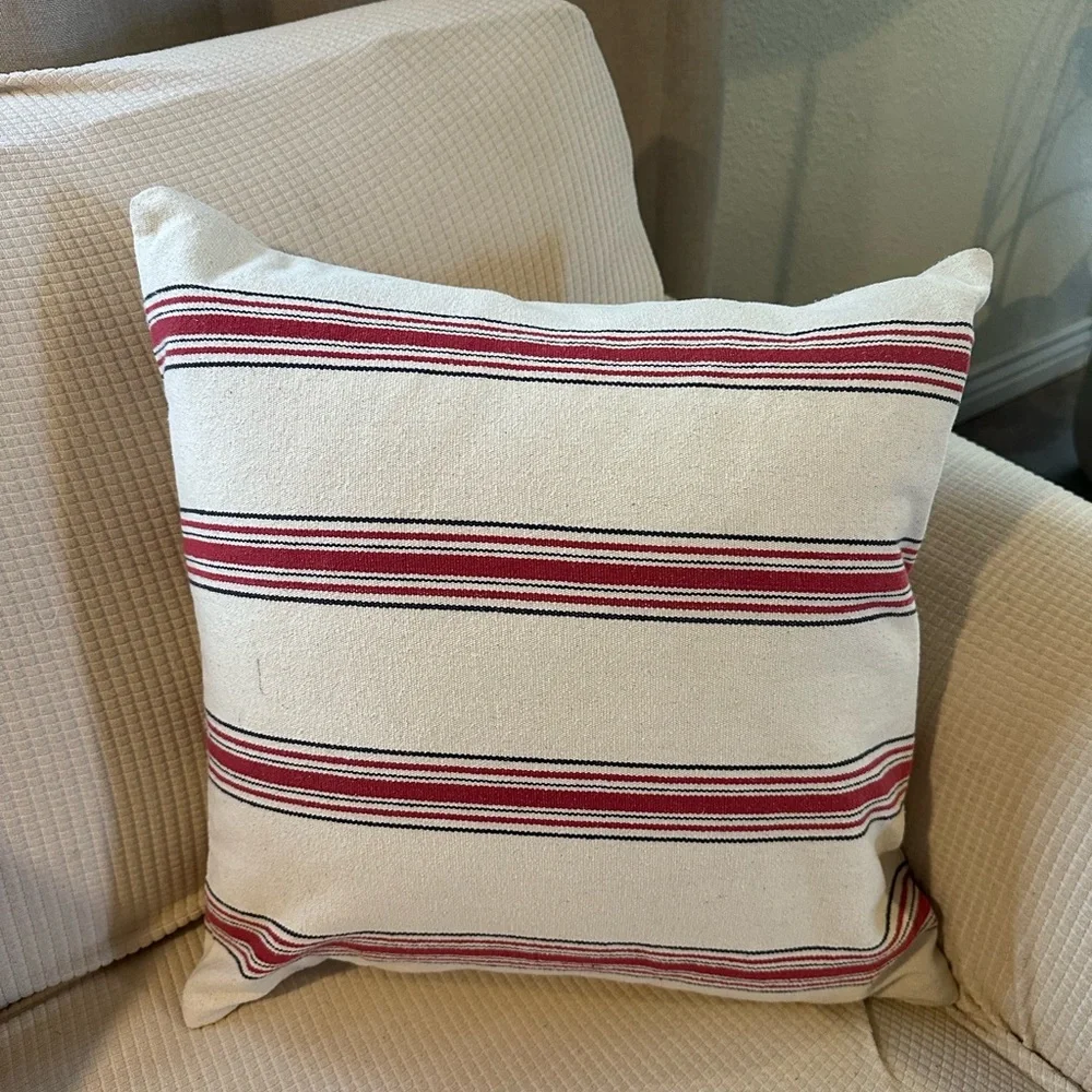 Pottery Barn Striped Pillow Cover